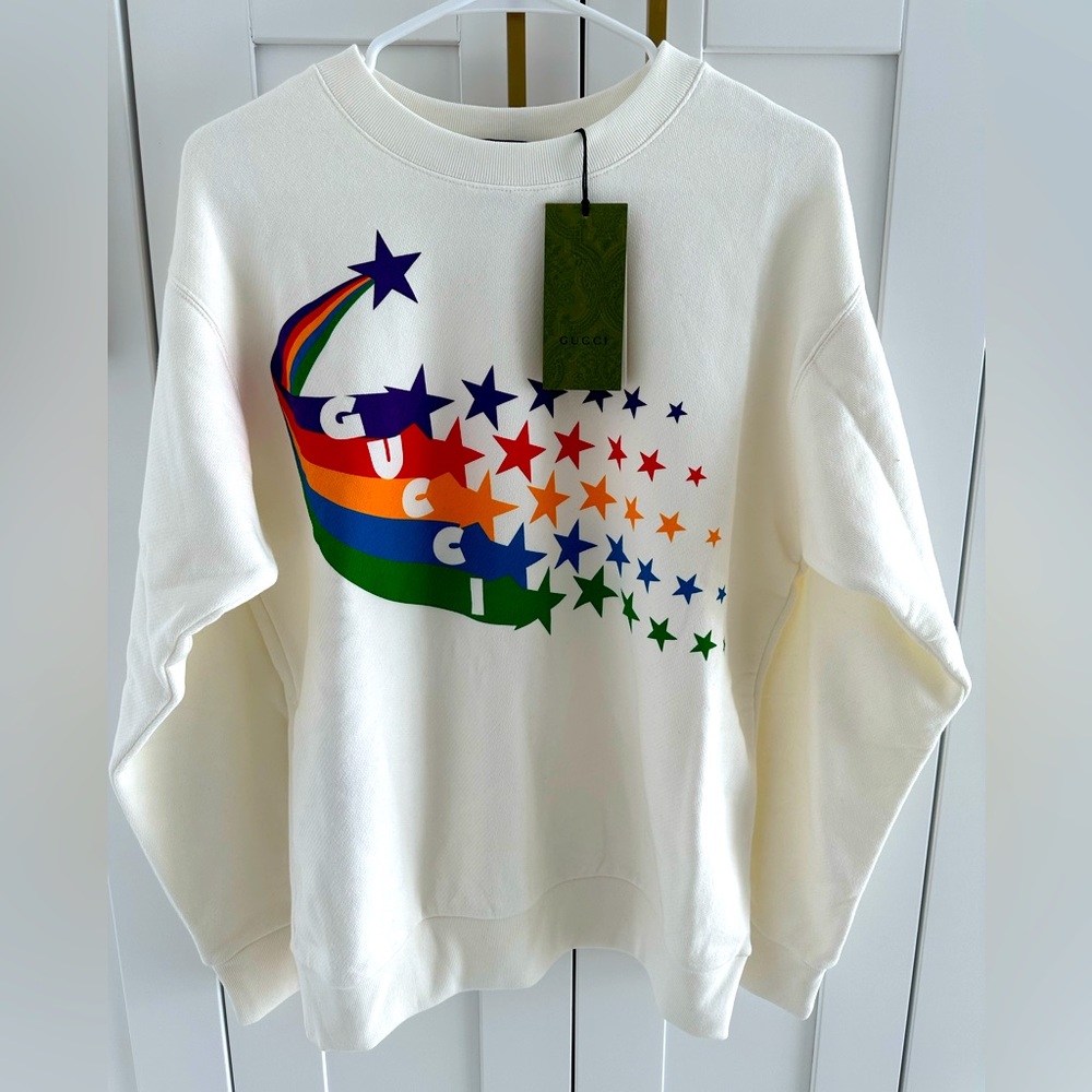 Gucci “Shooting Star Print” Crewneck Sweatshirt
